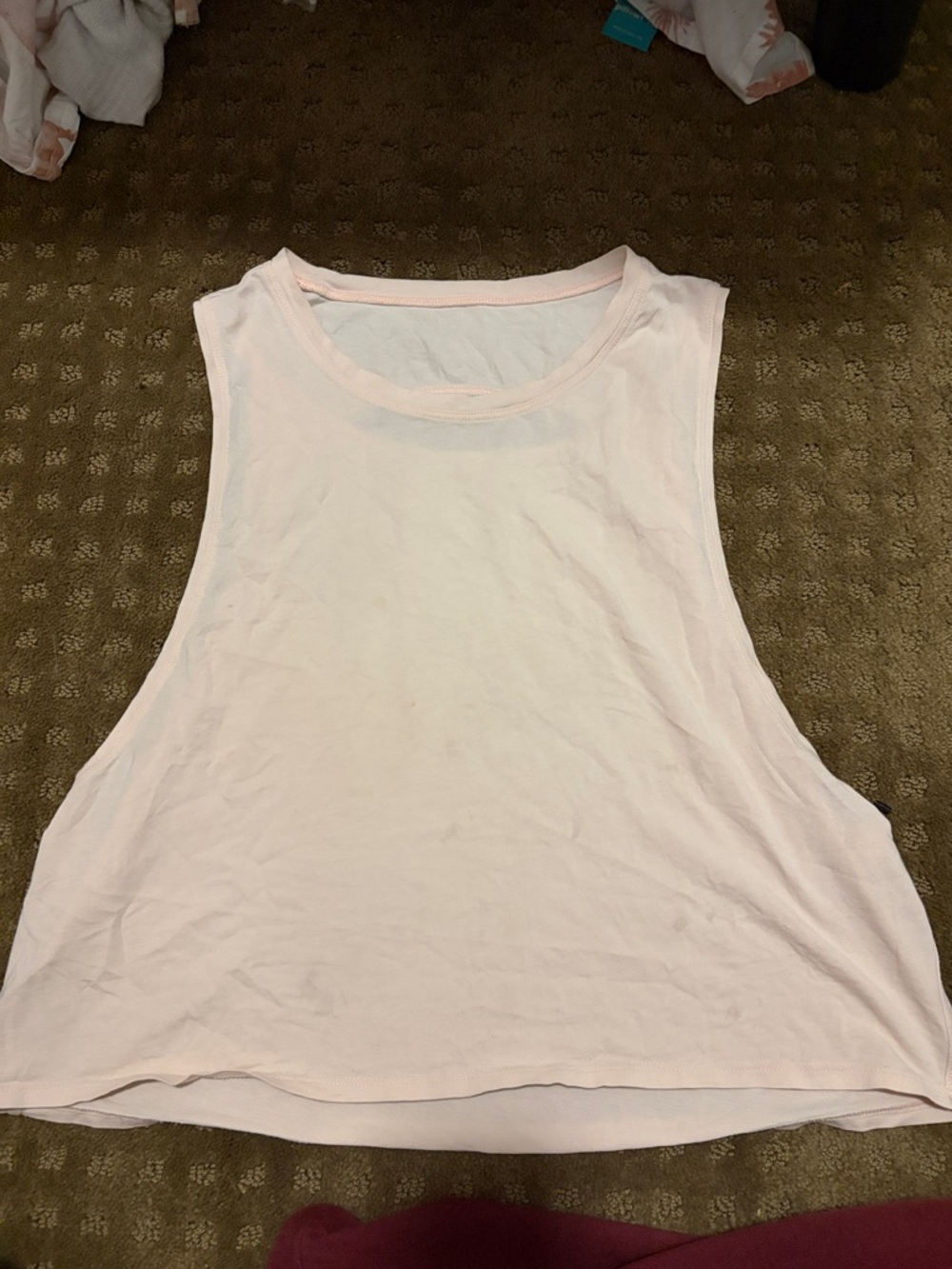 lululemon athletica Light Pink Sleeveless Crop Tank